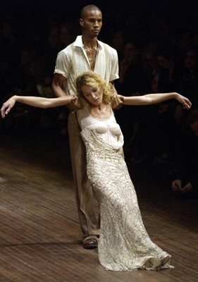 Lot 381 - An Alexander McQueen black silk cocktail dress, 'Deliverance' commercial collection, Spring-Summer 2004
