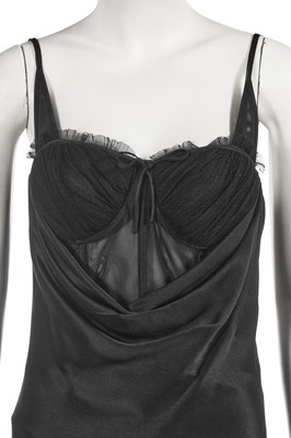 Lot 381 - An Alexander McQueen black silk cocktail dress, 'Deliverance' commercial collection, Spring-Summer 2004