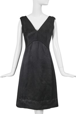 Lot 438 - A Cristóbal Balenciaga haute couture black silk cocktail dress, probably Spring-Summer 1959
