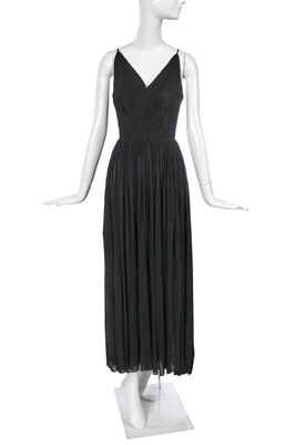 Lot 390 - A Madame Grès black jersey evening gown, late 1970s