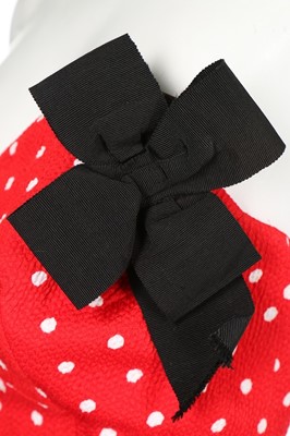 Lot 21 - A Christian Lacroix red polka dot cotton mini...