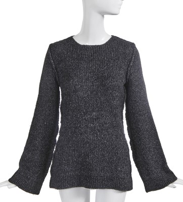 Lot 161 - A Maison Martin Margiela knitted grey wool sweater, Autumn-Winter 1993-94