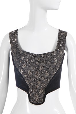 Lot 253 - A Vivienne Westwood lace corset, probably 'Britain Must go Pagan' collection, Spring-Summer 1988