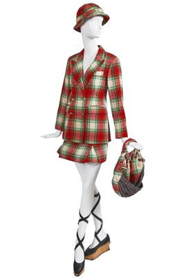 Lot 251 - A Vivienne Westwood tartan wool ensemble, 'Time Machine' collection, Autumn-Winter 1988-89