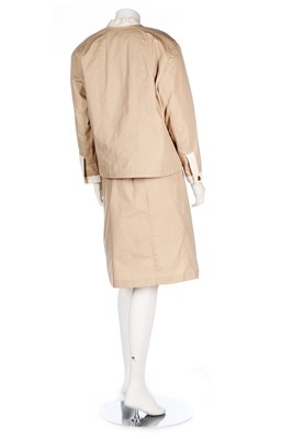 Lot 28 - A Chanel tan cotton gabardine 'safari'...