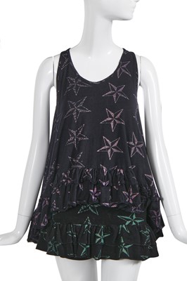 Lot 266 - A BodyMap printed black jersey ensemble, 'Barbee Takes a Trip Around Nature's Cosmic Curves' collection, Spring-Summer 1985