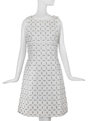 Lot 413 - An Emanuel Ungaro white embroidered dress, circa 1966-68