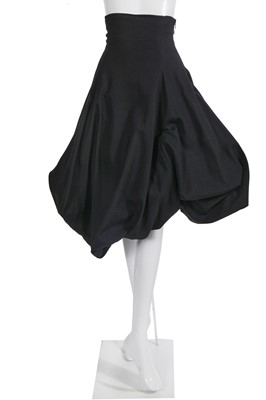 Lot 229 - A John Galliano black wool skirt, 'Blanche DuBois' collection, Spring-Summer 1988