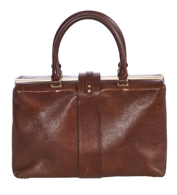 Lot 243 - An Alexander McQueen brown leather handbag, 2010s