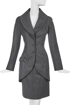 Lot 187 - A John Galliano grey wool suit, circa 1998