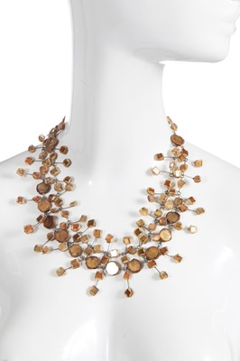 Lot 54 - A Line Vautrin glass and talosel necklace, circa 1955