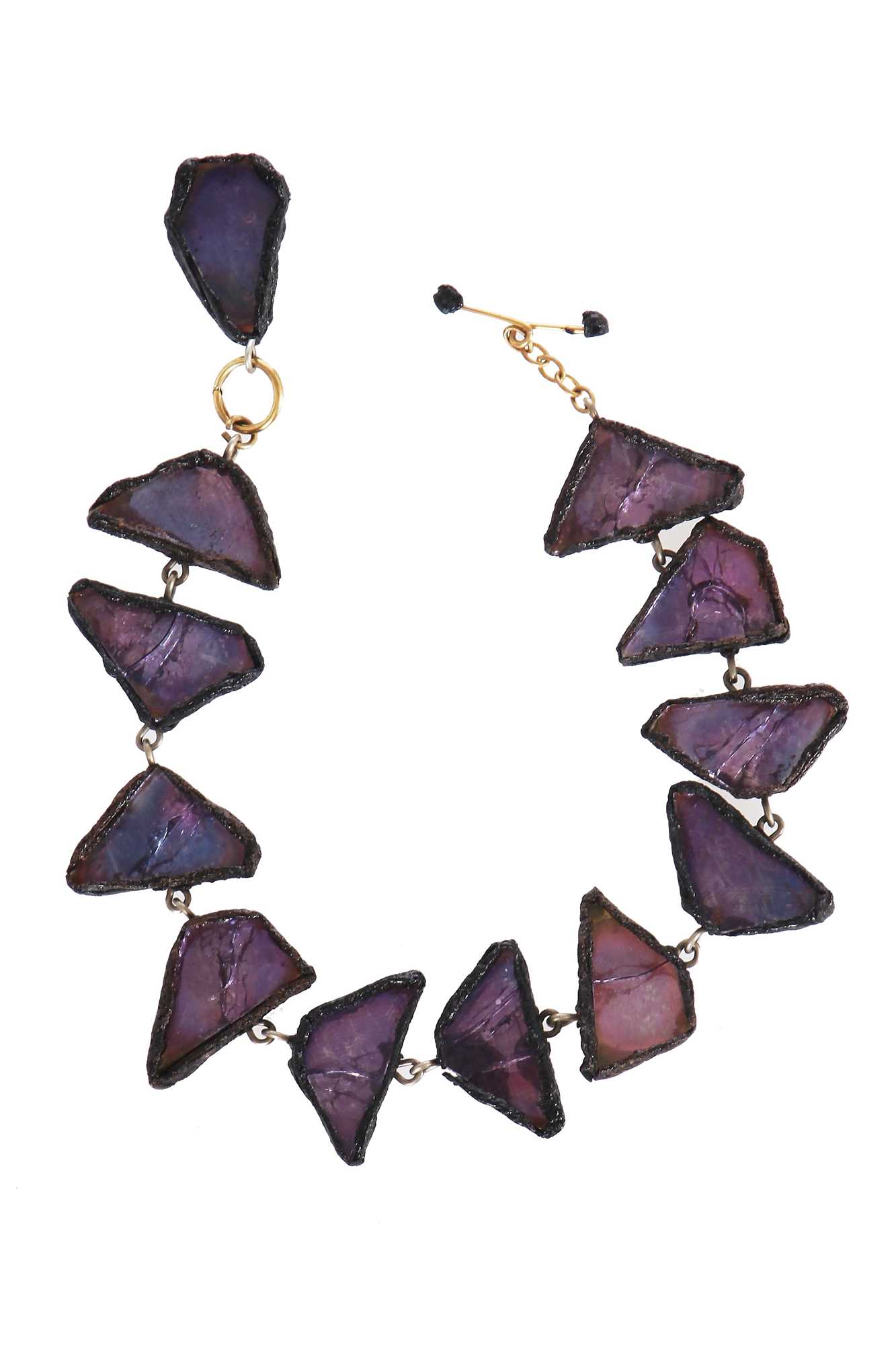 Lot 273 - A Line Vautrin glass and talosel bracelet, circa 1960