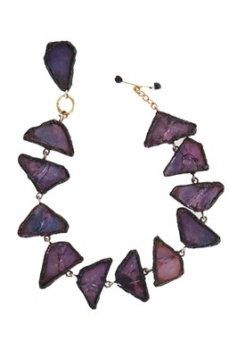 Lot 273 - A Line Vautrin glass and talosel bracelet, circa 1960