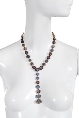 Lot 58 - A Line Vautrin glass and talosel necklace, circa 1955