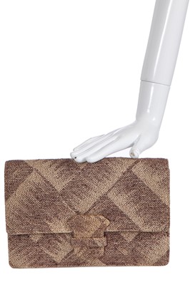 Lot 43 - A Cartier woven wool bag, 1930s