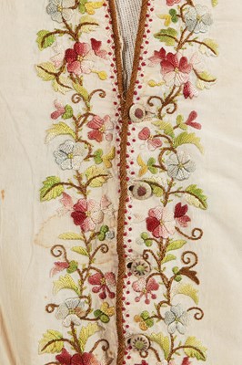 Lot 180 - Two embroidered waistcoats, 1770, 1850