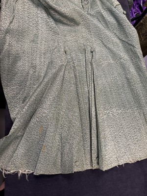 Lot 182 - An embroidered green silk coat and waistcoat, 1780s
