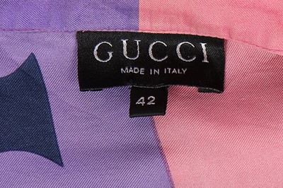 Lot 72 - A Gucci printed silk blouse, late 1980s-early...