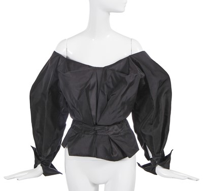 Lot 115 - A Vivienne Westwood black silk corset bodice, 'Exhibition' collection, Autumn-Winter 2004-05