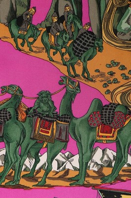 Lot 73 - An Hermès 'Au Fil de la Soie' silk shirt,...