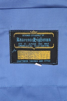 Lot 77 - A LIFFE blue and red cotton trading jacket,...