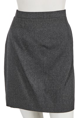 Lot 421 - A Givenchy by Alexander McQueen grey wool and lurex suit, Autumn-Winter 1998-99