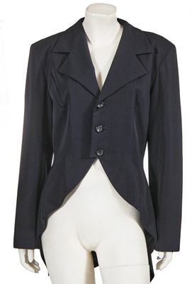 Lot 440 - A Yohji Yamamoto ink blue gabardine jacket, 1980s