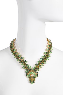 Lot 428 - A necklace and bracelet, attributed to Christian Dior, late 1950s