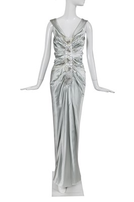 Lot 103 - A Christian Dior by John Galliano pale blue satin evening dress, commercial collection, 2007