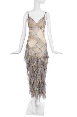 Lot 102 - An Alexander McQueen bias-cut chiffon dress, 'Deliverance' collection, Spring-Summer 2004