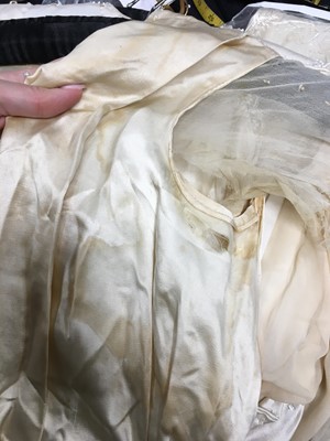Lot 773 - Six damaged bridal gowns 1910-18