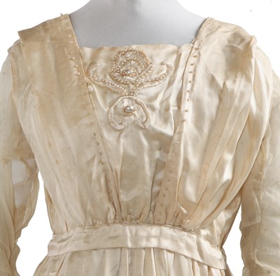 Lot 773 - Six damaged bridal gowns 1910-18