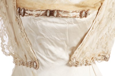 Lot 773 - Six damaged bridal gowns 1910-18