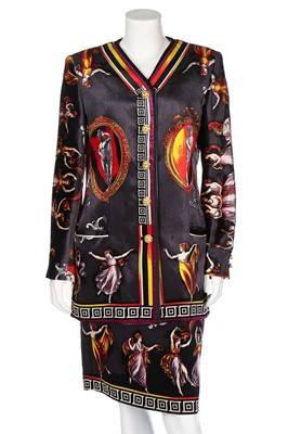 Lot 119 - A Gianni Versace 'Canova' velvet cocktail suit,...