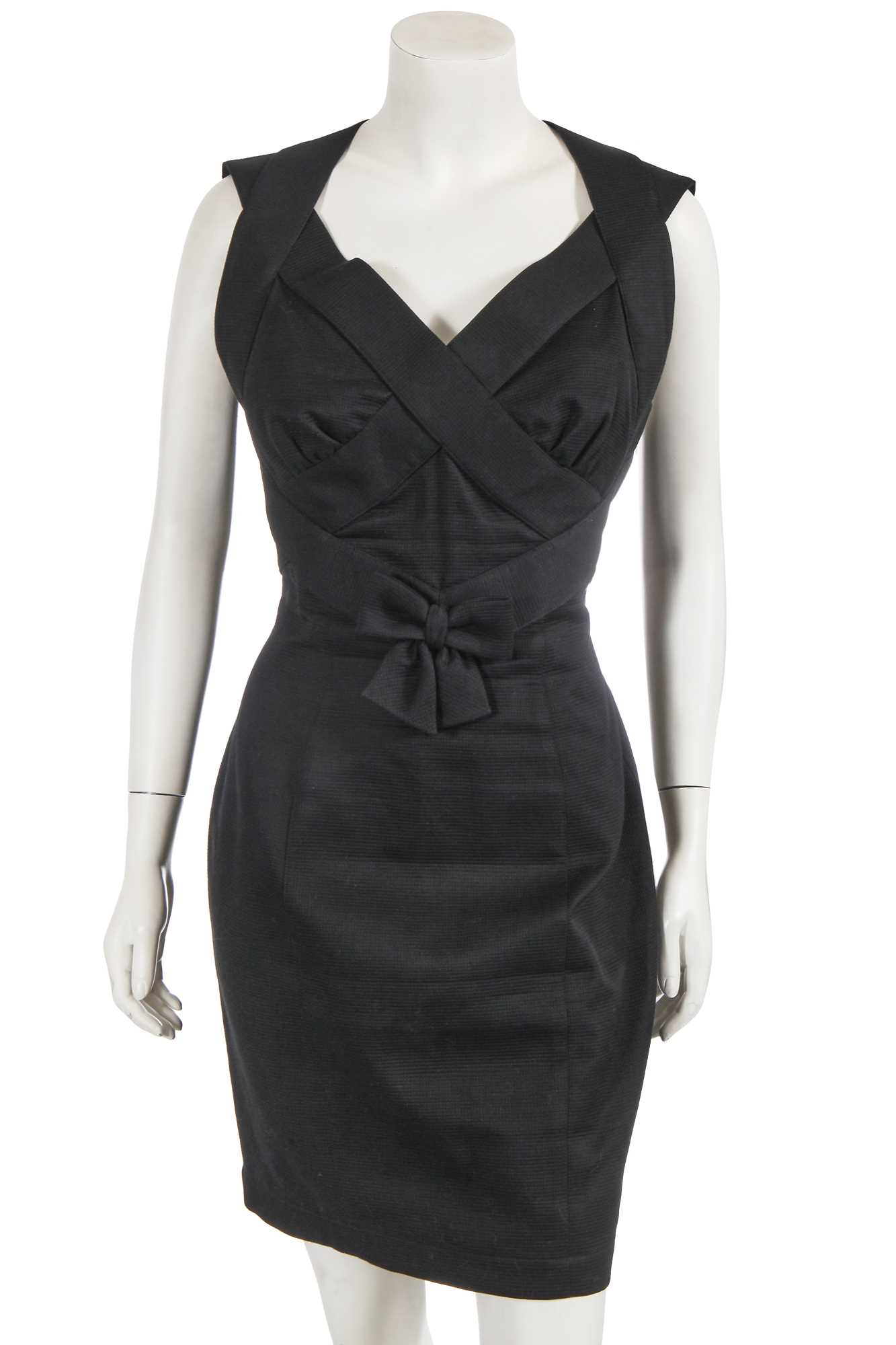 Lot 410 - A Thierry Mugler black cotton dress, early 1990s