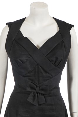 Lot 410 - A Thierry Mugler black cotton dress, early 1990s