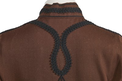 Lot 642 - A Thea Porter brown wool suit, early 1970s