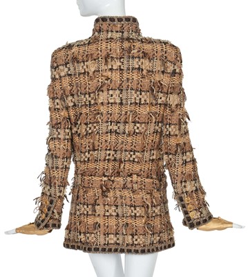 Lot 6 - A Chanel distressed fantasy tweed jacket, 'Paris-Rome' collection, Metiers d'Art, Pre-Fall 2016