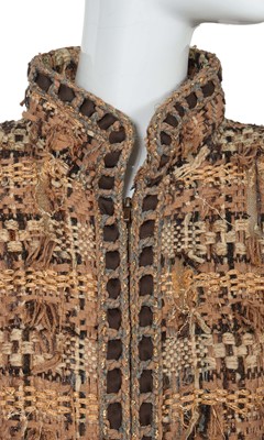 Lot 6 - A Chanel distressed fantasy tweed jacket, 'Paris-Rome' collection, Metiers d'Art, Pre-Fall 2016