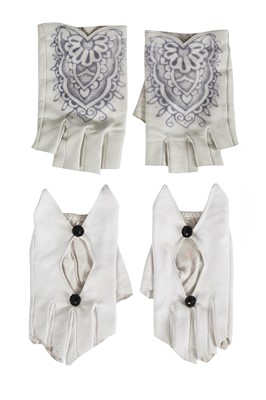 Lot 205 - Two pairs of Chanel by Karl Lagerfeld lambskin glovelettes, 2000s-2010s