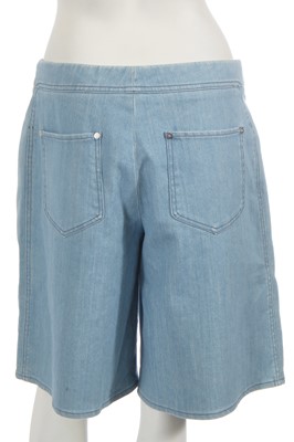 Lot 210 - A pair of Chanel by Karl Lagerfeld denim culotte shorts, Spring-Summer 2007