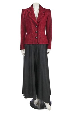Lot 266 - An Yves Saint Laurent wool ensemble, early 1990s