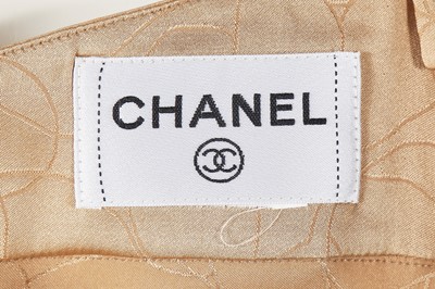 Lot 215 - A Chanel by Karl Lagerfeld beige silk ensemble, Autumn-Winter 2000