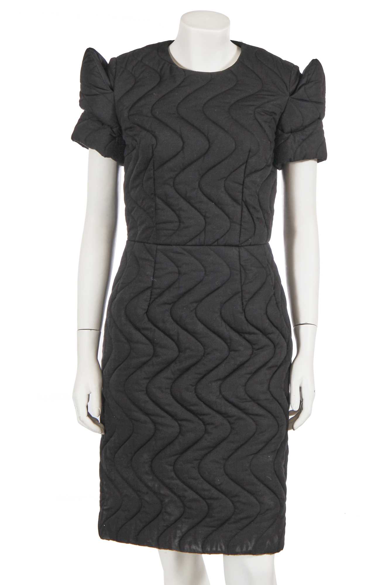 Lot 405 - A Comme des Garçons black quilted dress, 'Inside Decoration' collection, Autumn-Winter 2010-11