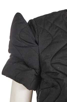 Lot 405 - A Comme des Garçons black quilted dress, 'Inside Decoration' collection, Autumn-Winter 2010-11