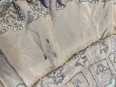 Lot 759 - A group of beaded flapper dresses in poor condition, 1920s