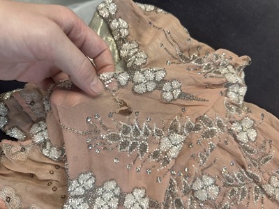 Lot 759 - A group of beaded flapper dresses in poor condition, 1920s