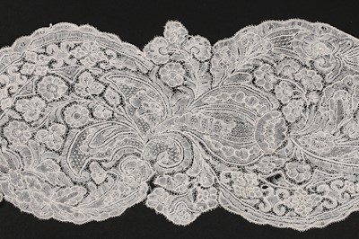 Lot 483 - A Brussels lappet, circa 1730, delicately...