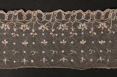 Lot 483 - A Brussels lappet, circa 1730, delicately...