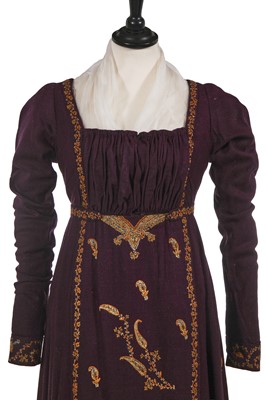 Lot 10 - Anne Hathaway's costume as Jane Austen in the film 'Becoming Jane', 2007